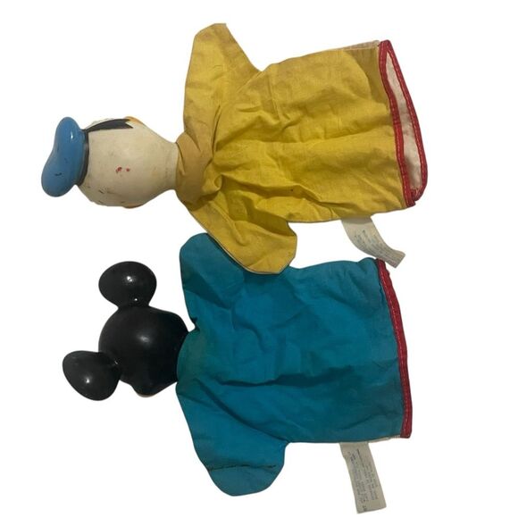 Vintage 1960’s Walt Disney Minnie Mouse & Donald Duck Hand Puppets Rare - Picture 3 of 16